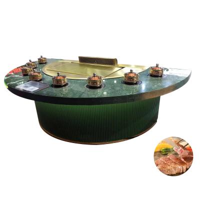 China Customized Decoration Furniture Restaurant Hibachi Grill Flat Cooking Surface for sale