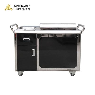 China Rectangle Electromagnetic Outdoor Hibachi Grill Table For Beef / Mutton for sale