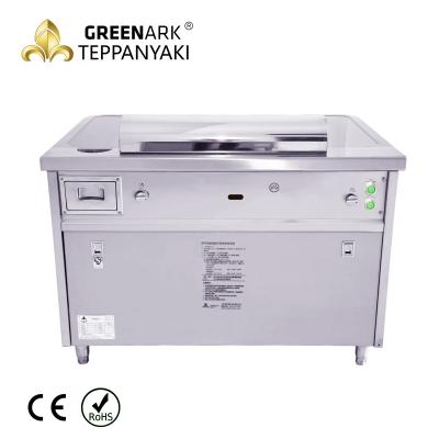 China 7 Seats Electric Teppanyaki Grill Stainless Steel Material 380v 50hz For Barbecue for sale