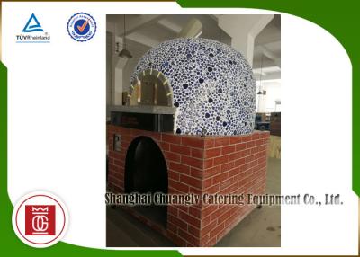 China Napoli Gas Italy Pizza Oven Ceramic Tiles Lava Rock Baseplate , Commercial Pizza Oven for sale