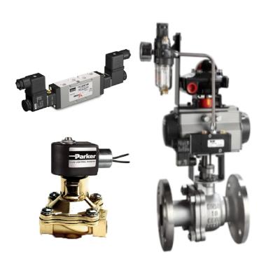 China Chinese Control Valves With Pneumatic Actuator And Parker D3DW Solenoid Valve for sale