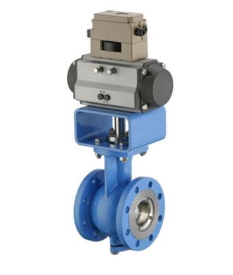 China Double Eccentric Pneumatic Control Valve , Industrial Rotary Plug Control Valve for sale