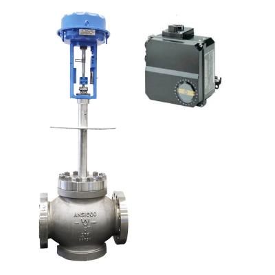 China Low Temperature Pneumatic Flow Control Valve With Metso Neles Valve Positioner for sale