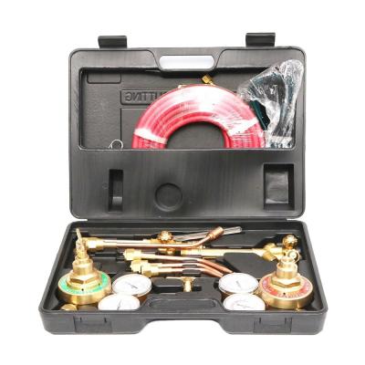 China Top- Welding Torch Oxygen Acetylene Gas Regulator Kit with Twin Hose and Cutting Nozzle for sale