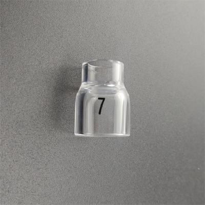 China ODM Supported UPPERWELD 13NQ11-7 Clear Glass Nozzle Tig Accessories for Welding Torch for sale