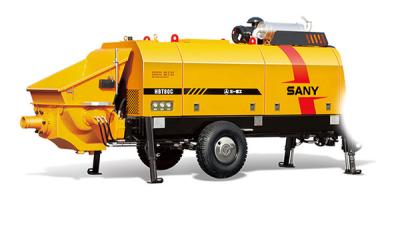 China Automatic Hydraulic Diesel Engine Sany Used Stationary Concrete Pump Trailer HBT80 HBT60 for sale