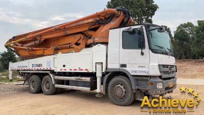 China 49X-6RZ Used ZOOMLION Beton Pumping Car 49 Meter BENZ Chassis for sale