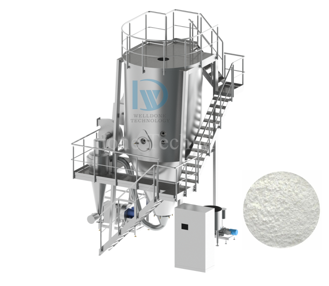 LPG-5 Spray Dryer front view showing industrial spray drying equipment
