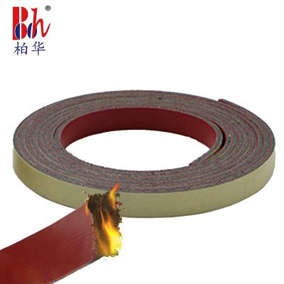 China Graphite Fireproof Door Seal 2mm Thick With Red And Brown Color for sale