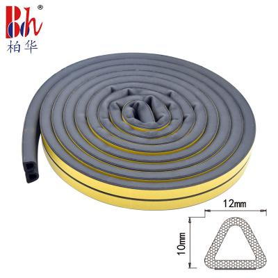 China Self Adhesive EPDM Rubber Seals D Shaped For Warehouse Door 12*10mm for sale