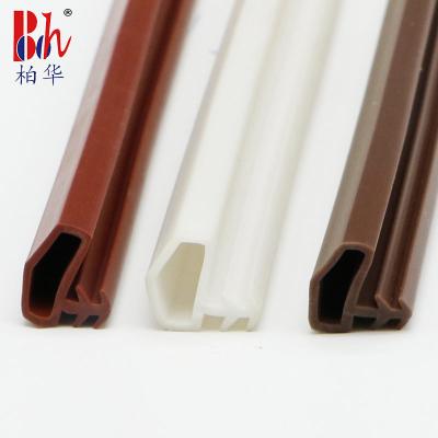 China OEM Wooden Door Seal Strip Pvc Door Weatherstrip Side Groove Type A Shaped for sale