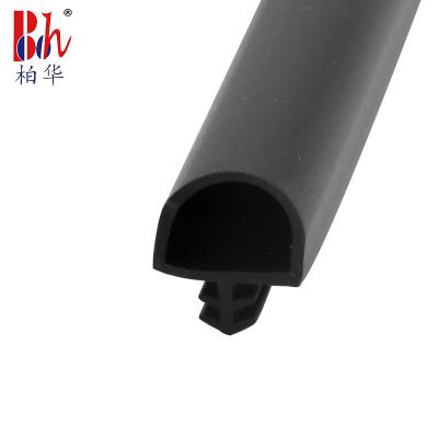 China O tipo médio do sulco da tira de madeira anticolisão do selo de porta aumentou a forma 10*8mm de D à venda