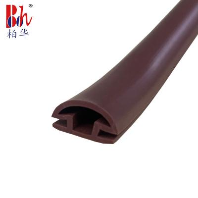 China Shock Absorption Wardrobe Door Seal Strip Pvc Rubber Strip 14*6mm for sale