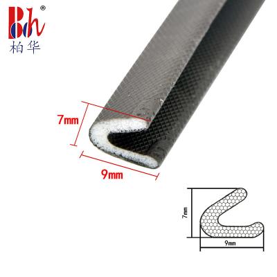 China V Shaped PU Foam Seal Strips Self Adhesive Weather Stripping For Doors for sale