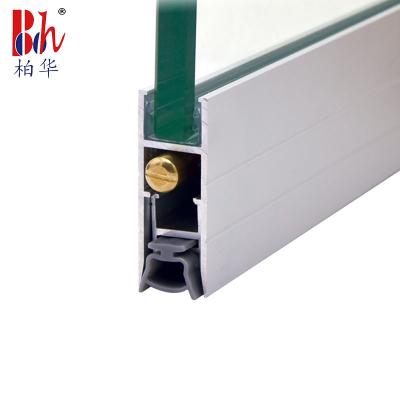 China 17*45mm Automatic Door Bottom Seals Aluminium Weatherstrips For Grass Door for sale