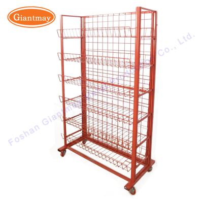 China 1650mm Height Potato Chip Display Rack for sale