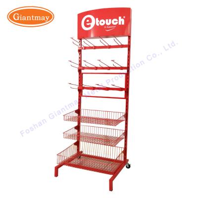 China Metal Rack Retail Cigarette Condom Shelf Chewing Gum Stand for sale