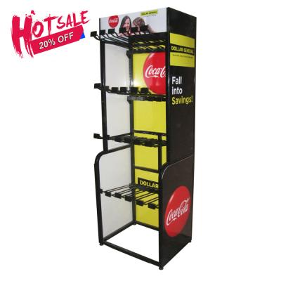 China Drink Rack Water Energy Bottle Shelf Beverage Display Stand for sale
