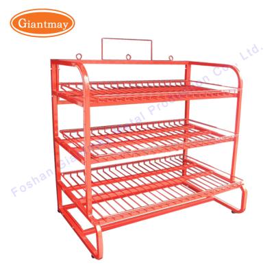 China Wire Rack Retail Store Metal Counter Display Stand for sale