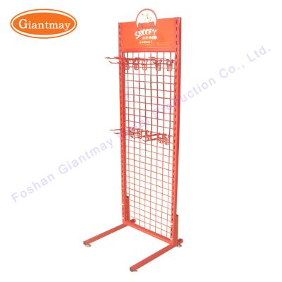 China Metal Hat Stand Gloves Grid Wall Display Rack for sale