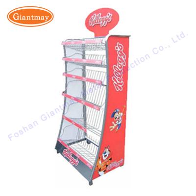 China Chocolate / Candy / Chewing Gum Display Stand Wire Mesh W800*D400*H1800mm for sale