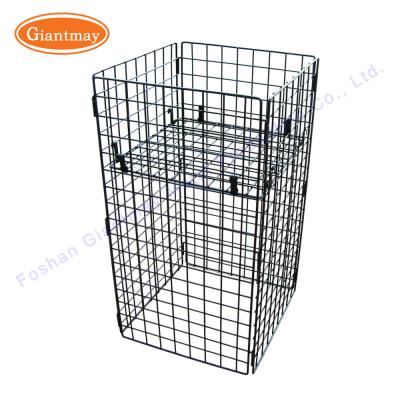 China W450*D450*H750mm Metal Dump Bin Store Display Stands For Shop for sale