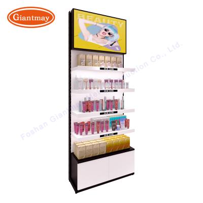 China Supermarket Cosmetic Perfume Storage Rack Floor Standing W930*D330*H2430mm for sale