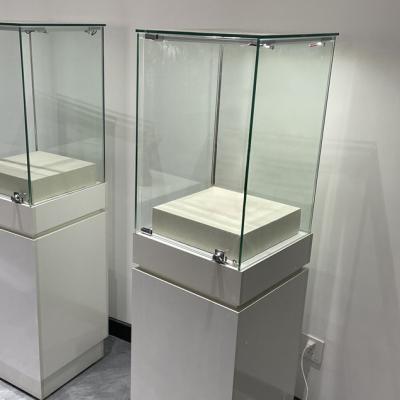 China Necklace Jewelry Display Fixtures Glass Cabinet Showcase Store for sale