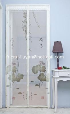 China Polyester Mesh Screen Door, Magnetic Door Curtain, Durable Use Magnetic Screen Door for sale