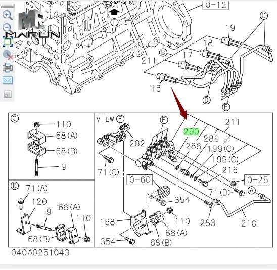 Genuine Engine Spare Parts Press Sensor for 4HK1 Diesel Engine