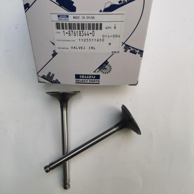 Excavator Engine Parts ISP 1-12551139-0 1125511390 1-87618344-0 in Valve Intake Inlet Valve for 4bd1 6bd1 4bg1 6bg1