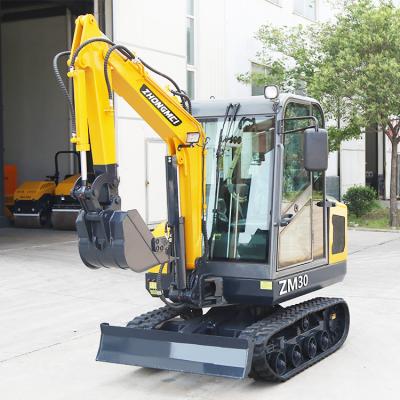 China NEW ZM30 3 ton Mini Excavator Hydraulic Small Micro Digger for sale