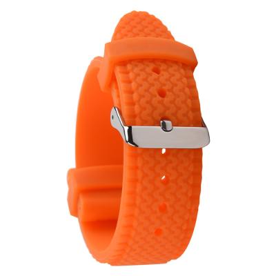 China 20mm Sport Watch Rubber Band , ROHS Soft Rubber Watch Strap Tire Pattern for sale