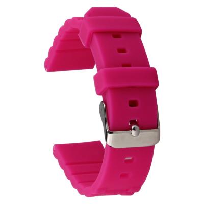 China SHX Silicone Rubber Watch Strap Bands 18mm 20mm Multi Color for sale