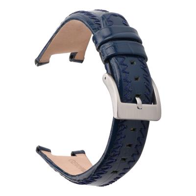 Chine Le fil ouvre la largeur en cuir faite main des bracelets de montre 22mm à vendre