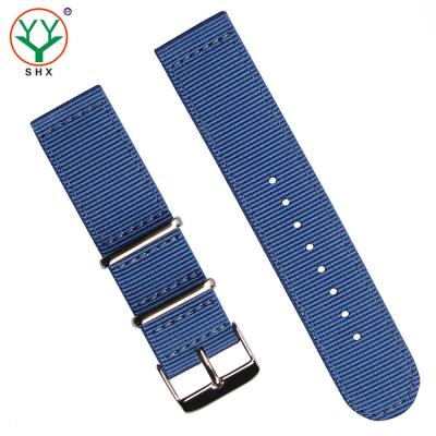 China Breathable 22mm Nylon Watch Strap for sale