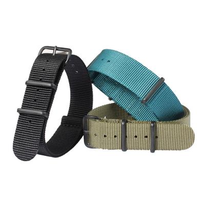 China 24mm Nylon Velcro Watch Straps With Plating Hardwares for sale