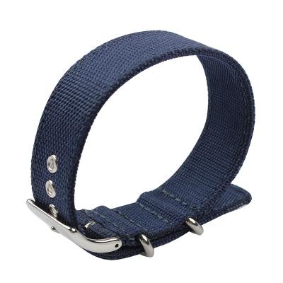 China ROHS Nylon Webbing Watch Strap 22mm With Metal Hole for sale