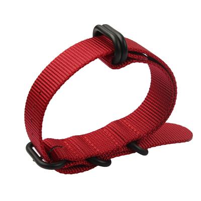 China 16mm Nylon Strap Watch Bands , OEM Wrist Watch Belt Pure Color for sale