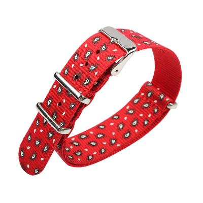China Nato Style Quick Release Nylon Watch Straps Print Pattern for sale