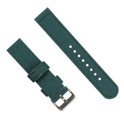 China Two pieces 24mm Tough Watch Bands Dark Green Color for sale