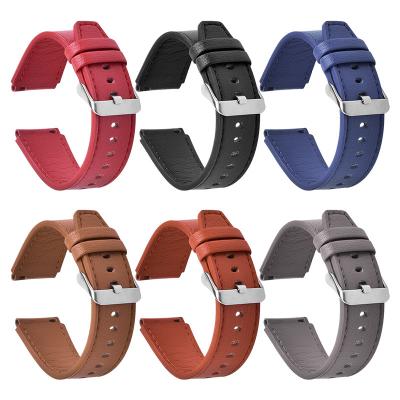 China ODM Hand Stitched Cowhide Leather 22mm Watch Strap for sale