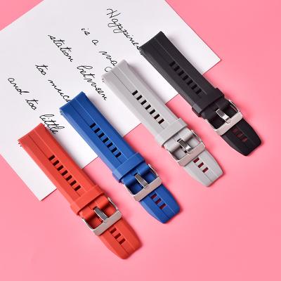 China Top Selling Strap 22mm Silicone Rubber Quick Release Watch Strap For Smart Watch for sale