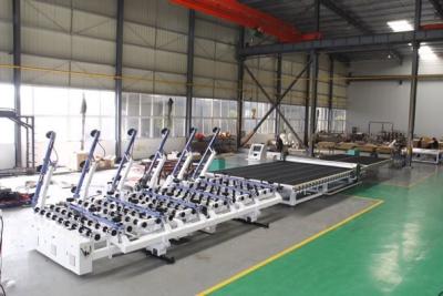 China Industrial Glass Cutting Machine , Second Hand Glass Machinery With Italy Optima Software for sale