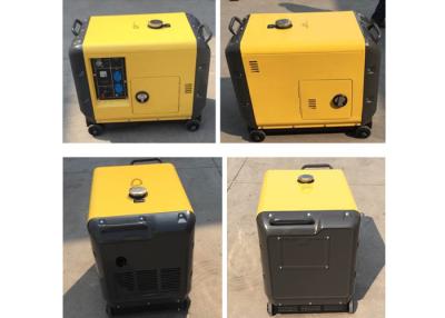 Китай CE малых портативных генераторов поколения электричества 5.5kva желтый продается