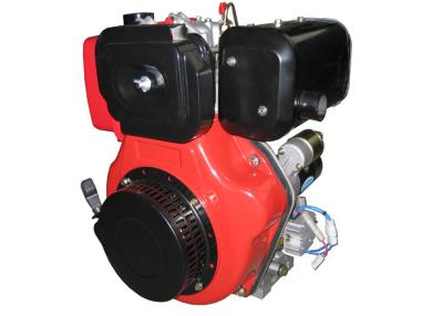 China Los motores diesel del alto rendimiento del color rojo 1 aire del cilindro refrescaron comienzo eléctrico en venta