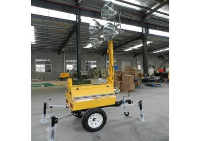 China Metal halide mobile light tower power generator /  trailer light tower 5kw 10kw 20kw for sale
