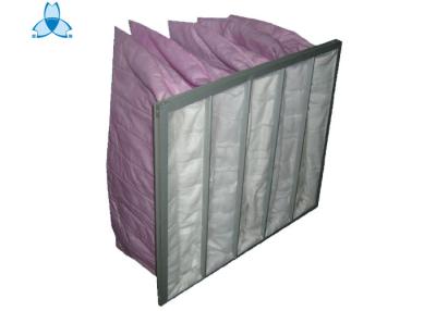 China Medium Efficiency F7 Non Woven Air Filter With 5 Pockets , 595*595*500 for sale