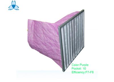 China Anti - Static Pocket Air Filter Initial Resistance 110 For Dust Collection for sale