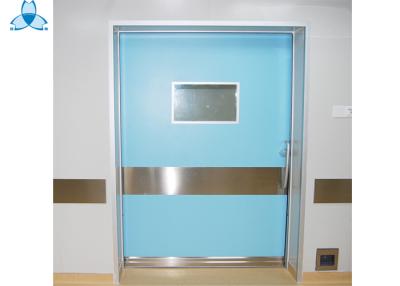 中国 病院の空気シールおよび耐火性の特徴が付いている単一の葉のドアの振動ドア 販売のため